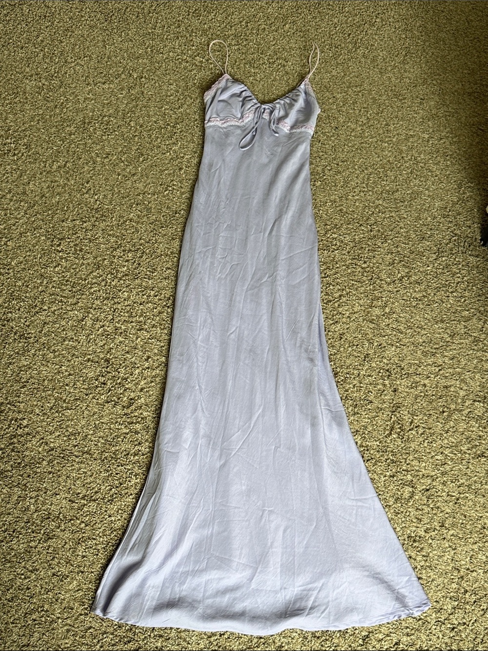 Princess Polly Lavender Flirty Girly Mermaid Core Maxi Slip Dress with Lace